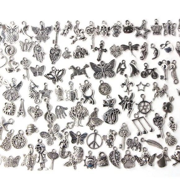 Lots Wholesale Bulk Tibetan Silver Mix Charms Beads Pendants Jewelry Making DIY - Picture 4 of 9